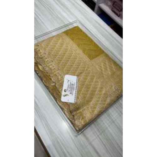 Antique Gold & Blush Tissue Silk Saree Collection