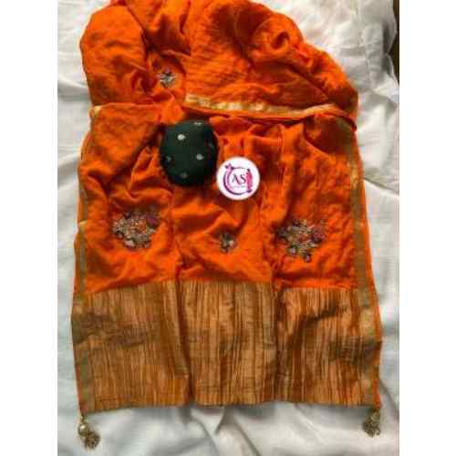 Burnt Orange / Copper Orange Saree