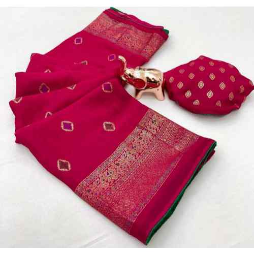 Magenta / Rani Pink Saree