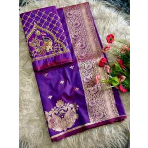 Royal Purple Rajlaxmi paithani