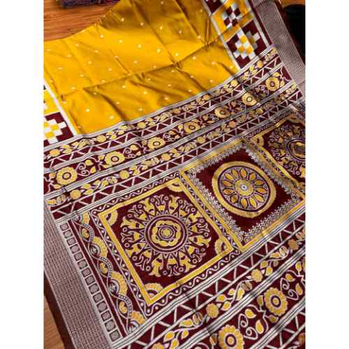 Mustard Yellow & Maroon