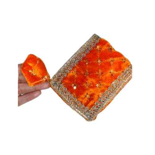 Royal Orange Velvet Pheta Vastra