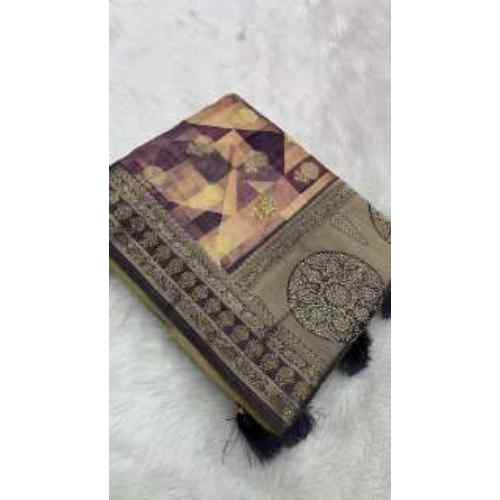 Beige Antique Charm Saree