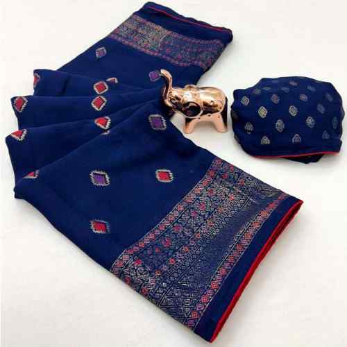 Royal Blue/ Navy Blue Saree
