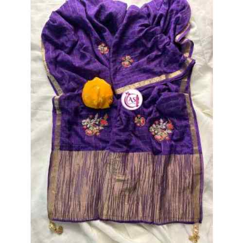 Royal Purple / Deep Violet Saree
