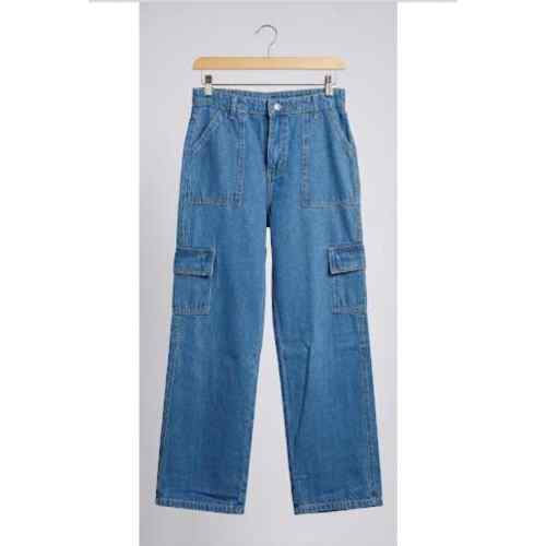 Light Blue Relaxed Denim Jeans