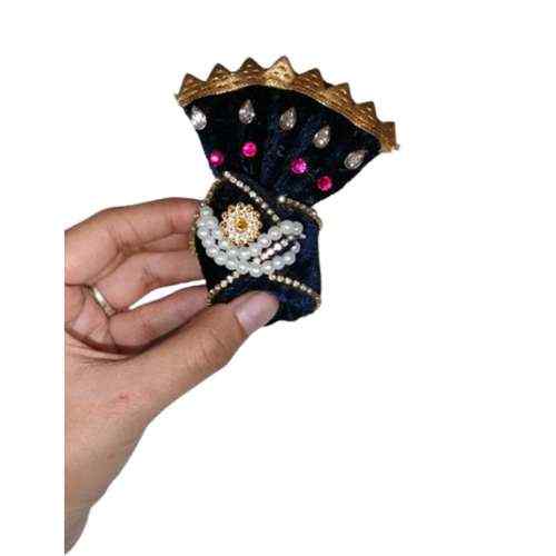 Royal Blue Velvet Idol Pheta (Pagdi)