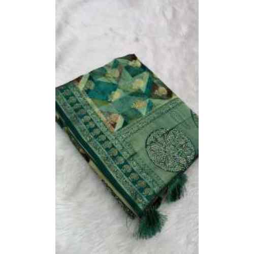 Emerald Green Classic Weave Saree