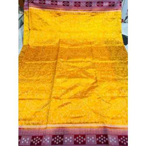 Golden Yellow / Mustard Gold Mathematic Bangalore silk saree