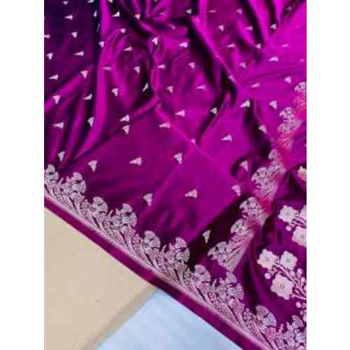 Royal Rani Pink Banarasi Alfie Saree