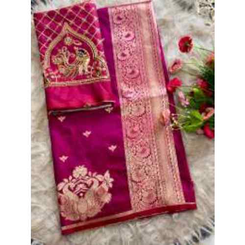 Rani Pink Rajlaxmi paithani