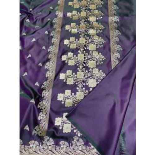 Soft Lavender Grace Banarasi Alfie Saree