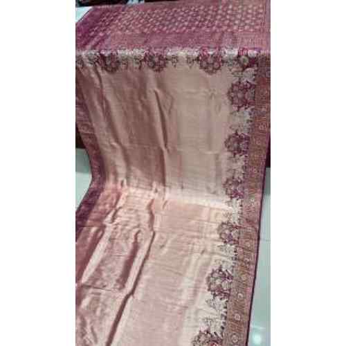 Fuchsia Pink & Teal Zari Kanchipuram Silk Saree