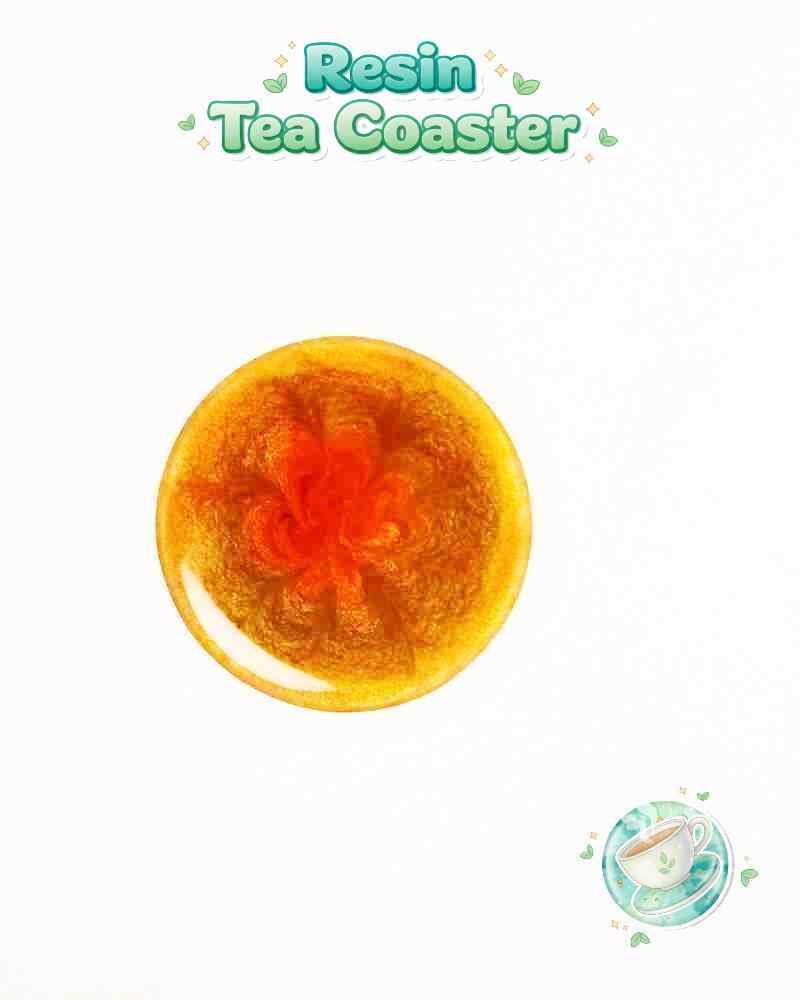 Resin Luxury Tea Coaster (6 Pcs)