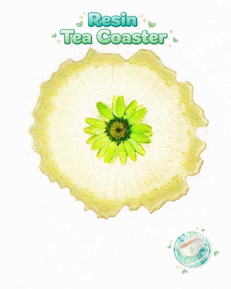 Resin Luxury Tea Coaster (6 Pcs)
