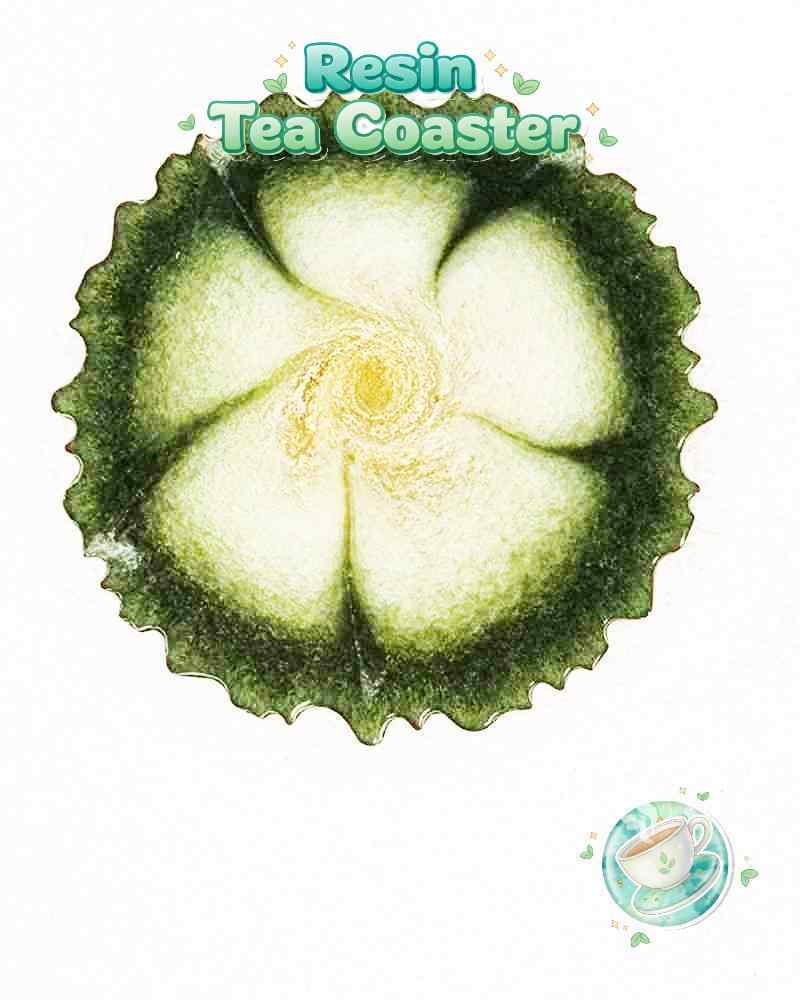 Resin Luxury Tea Coaster (6 Pcs)