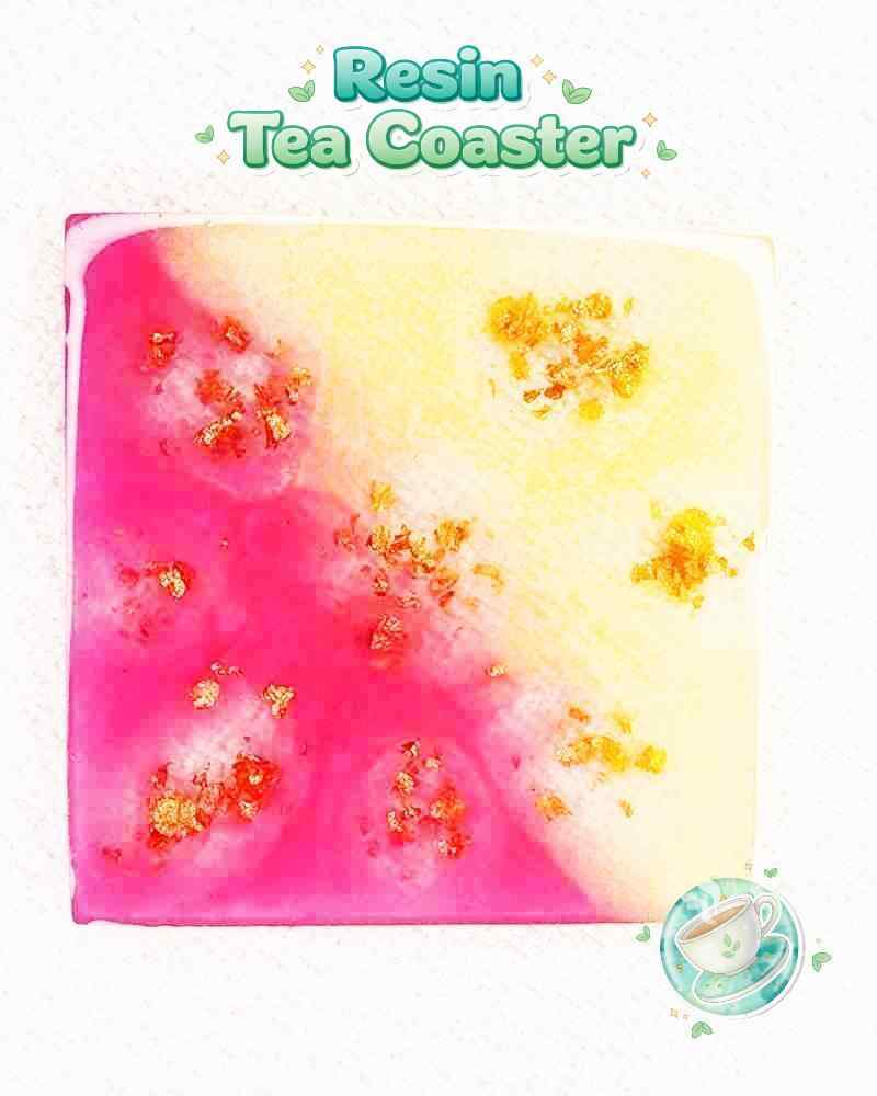 Resin Luxury Tea Coaster (6 Pcs)