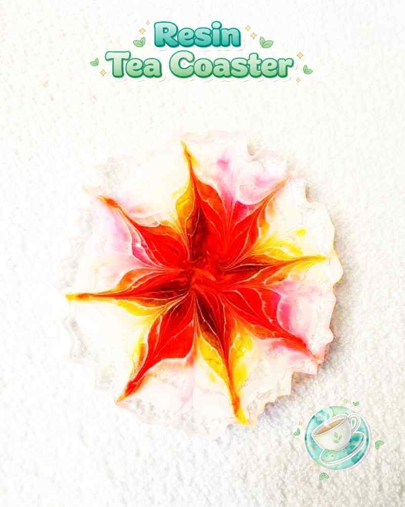 Resin Luxury Tea Coaster (6 Pcs)