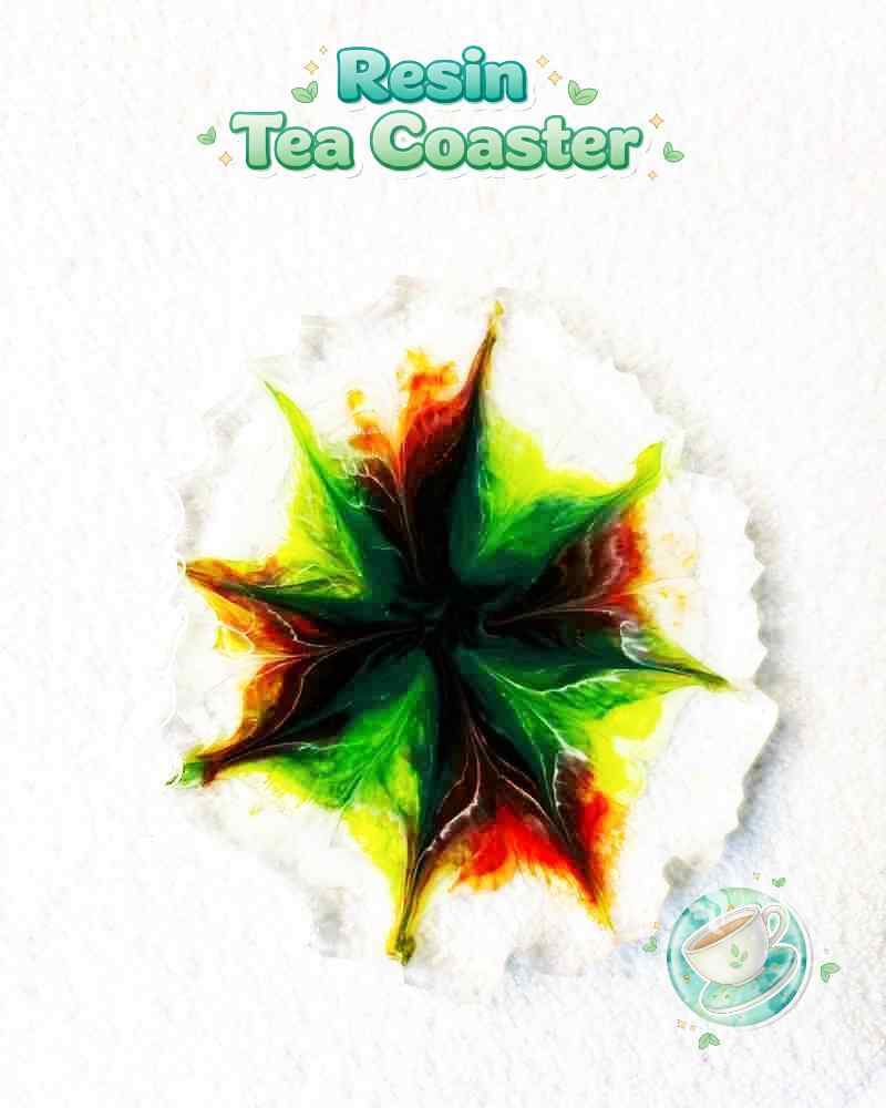 Resin Luxury Tea Coaster (6 Pcs)