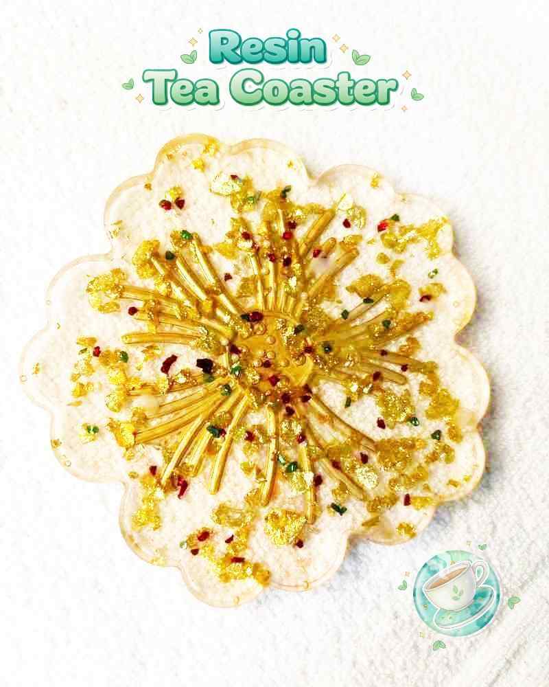 Resin Luxury Tea Coaster (6 Pcs)