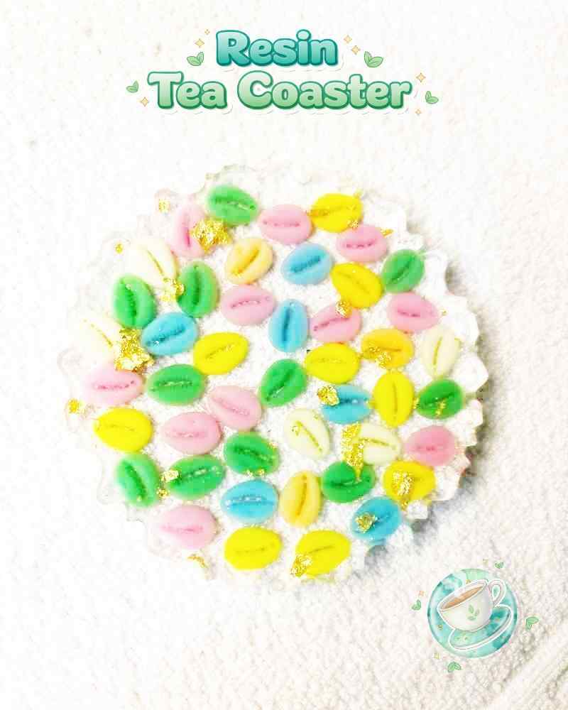 Resin Luxury Tea Coaster (6 Pcs)