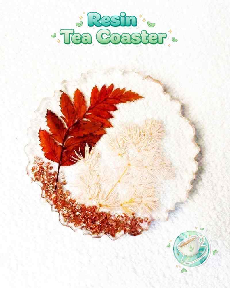 Resin Luxury Tea Coaster (6 Pcs)