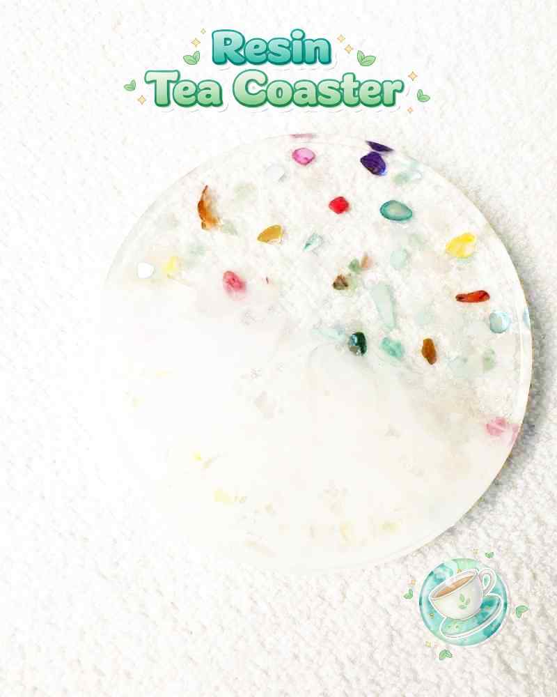 Resin Luxury Tea Coaster (6 Pcs)