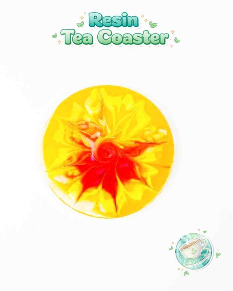 Resin Luxury Tea Coaster (6 Pcs)