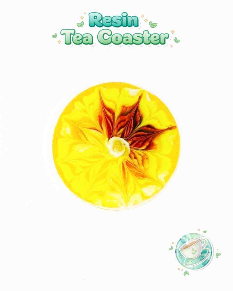 Resin Luxury Tea Coaster (6 Pcs)