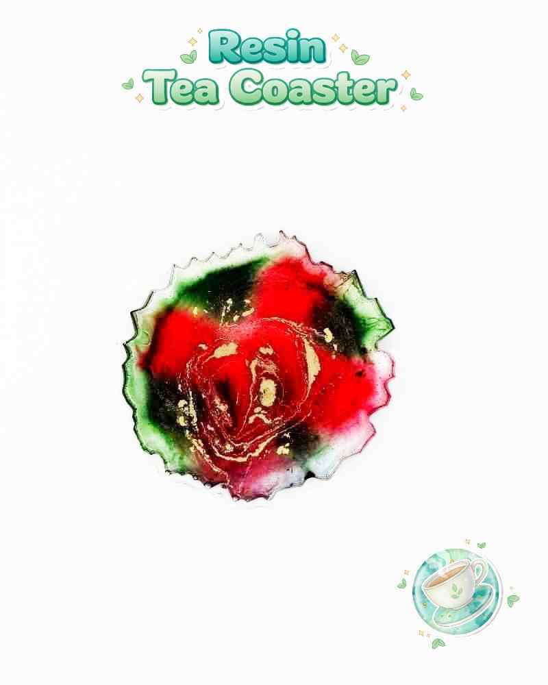 Resin Luxury Tea Coaster (6 Pcs)