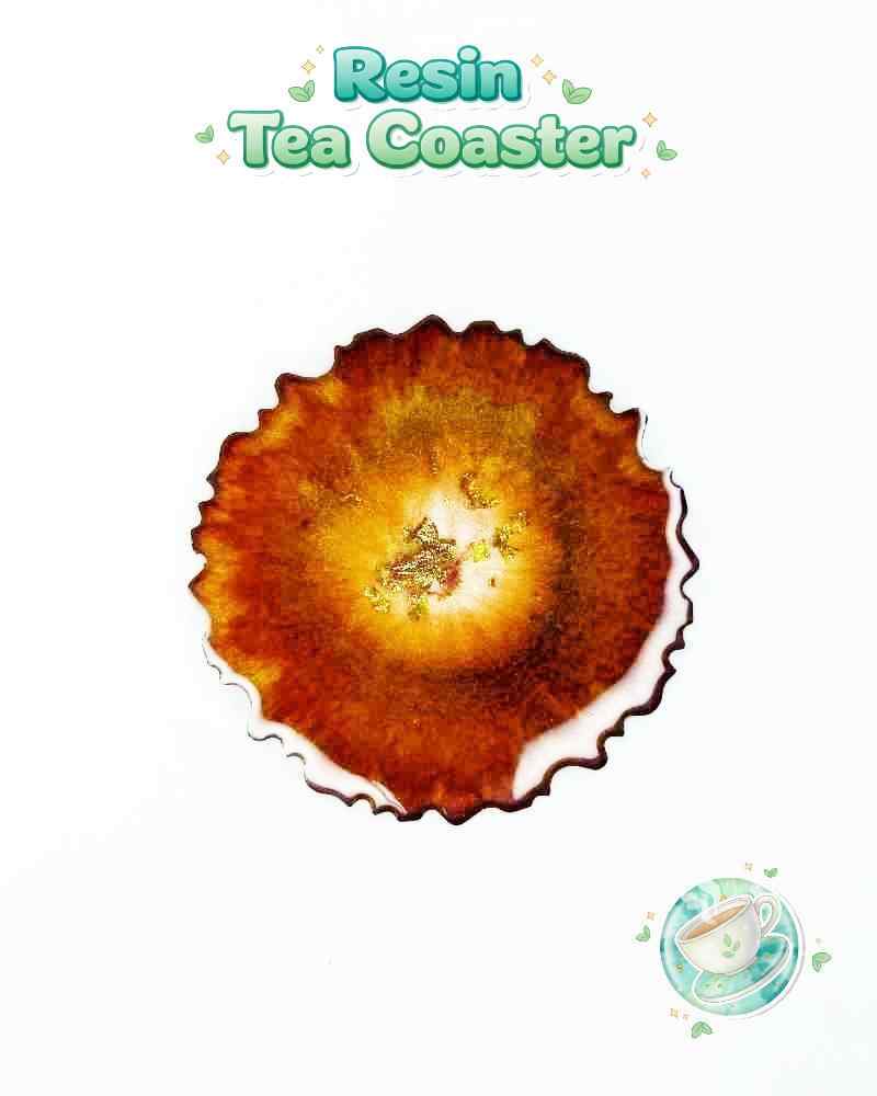 Resin Luxury Tea Coaster (6 Pcs)