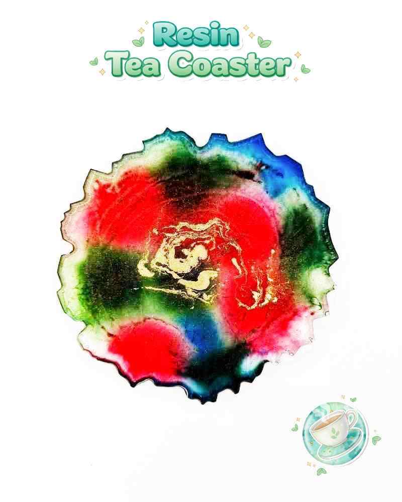 Resin Luxury Tea Coaster (6 Pcs)