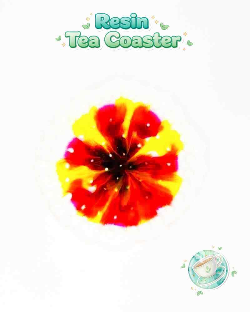 Resin Luxury Tea Coaster (6 Pcs)
