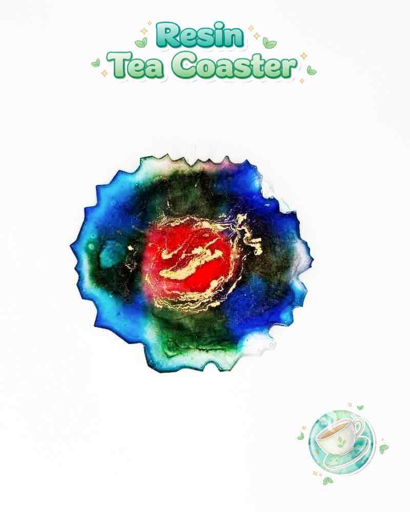Resin Luxury Tea Coaster (6 Pcs)