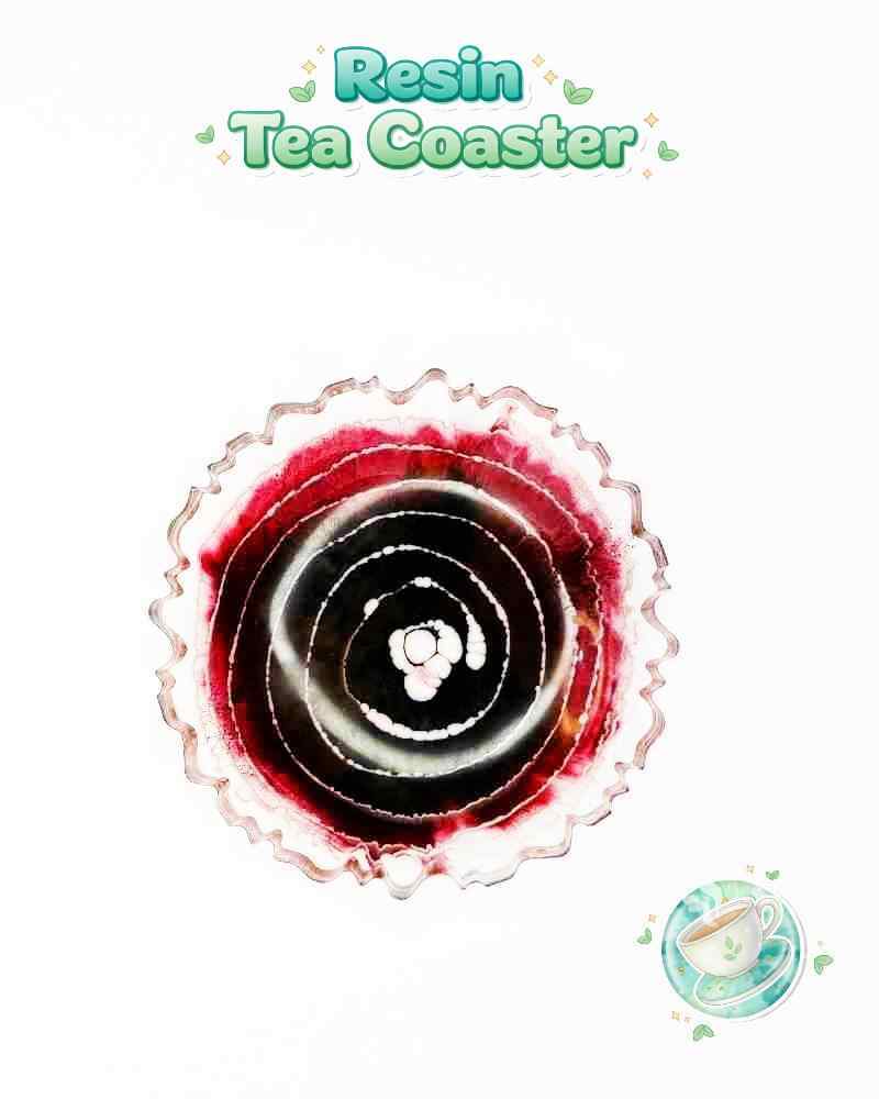 Resin Luxury Tea Coaster (6 Pcs)