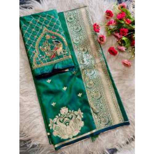 Emerald Green Rajlaxmi paithani