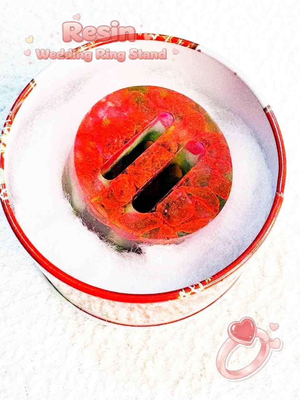 Resin Luxury Wedding Ring Stand