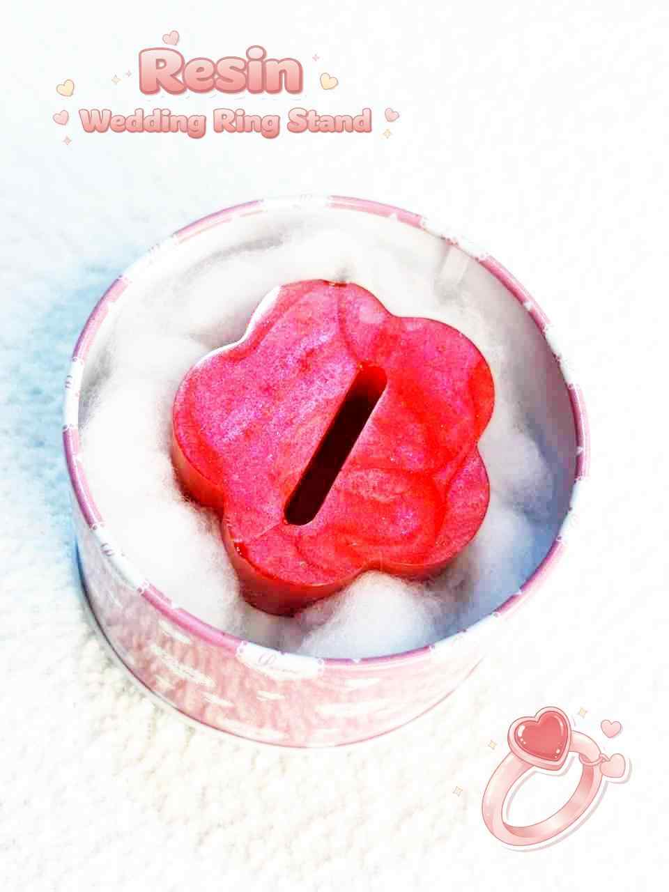 Resin Luxury Wedding Ring Stand