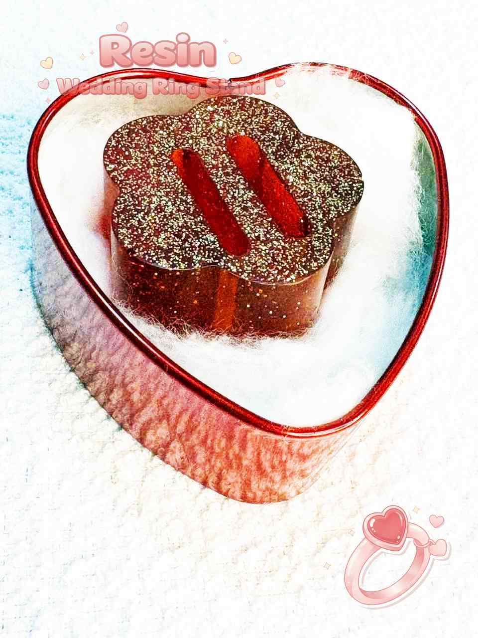 Resin Luxury Wedding Ring Stand