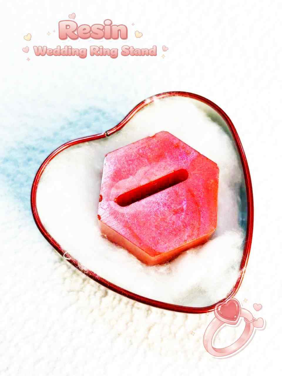 Resin Luxury Wedding Ring Stand