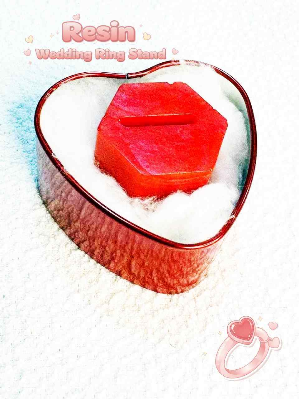 Resin Luxury Wedding Ring Stand