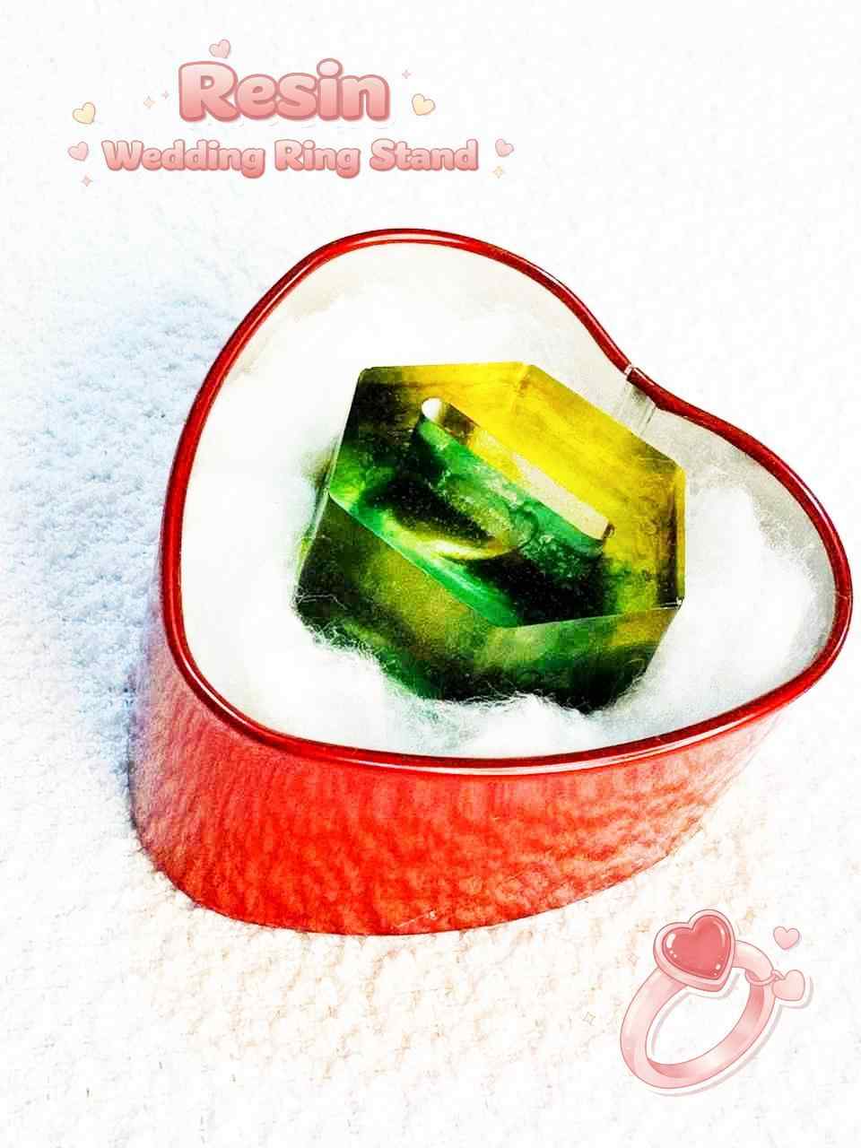 Resin Luxury Wedding Ring Stand