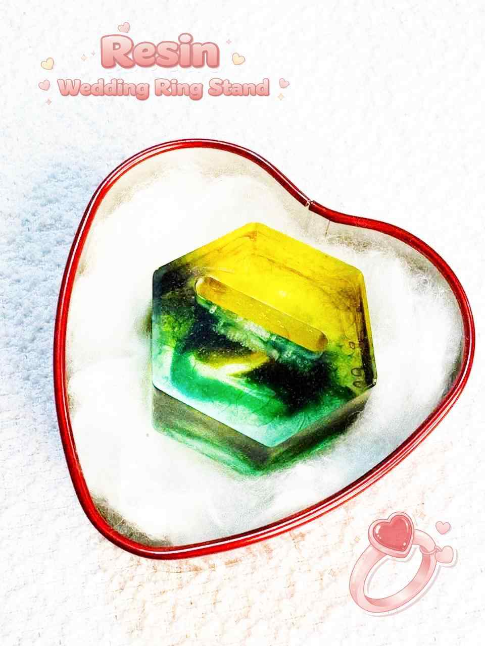 Resin Luxury Wedding Ring Stand