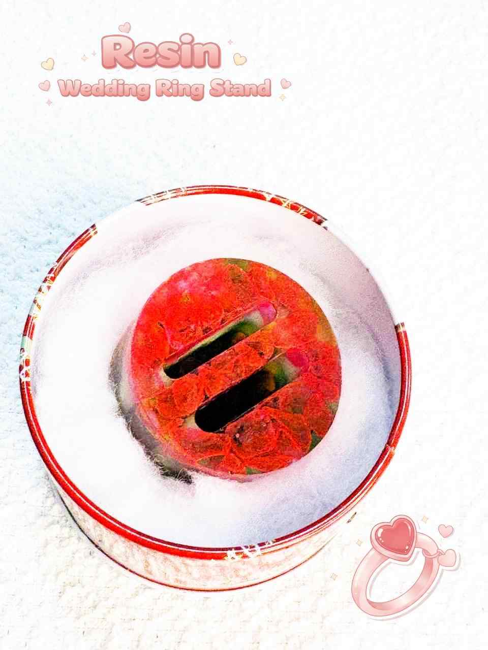 Resin Luxury Wedding Ring Stand