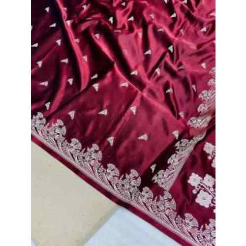 Crimson Wine Banarasi Alfie Saree