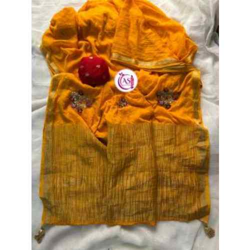 Golden Yellow / Mustard Gold Saree