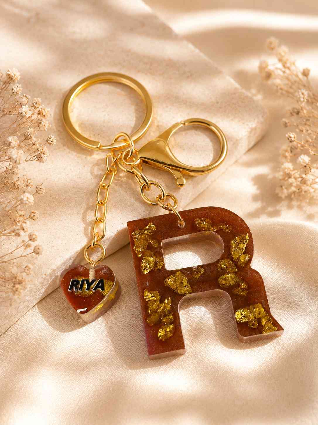 Resin Luxury Personalized Keychain