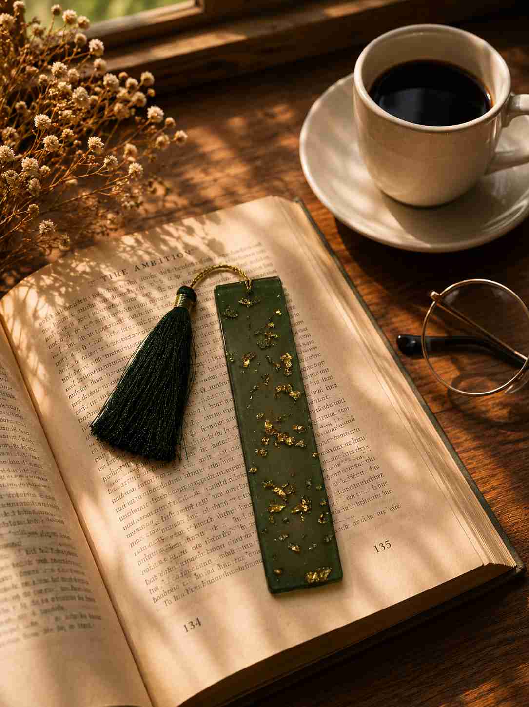 Luxury Handcrafted Resin Bookmark