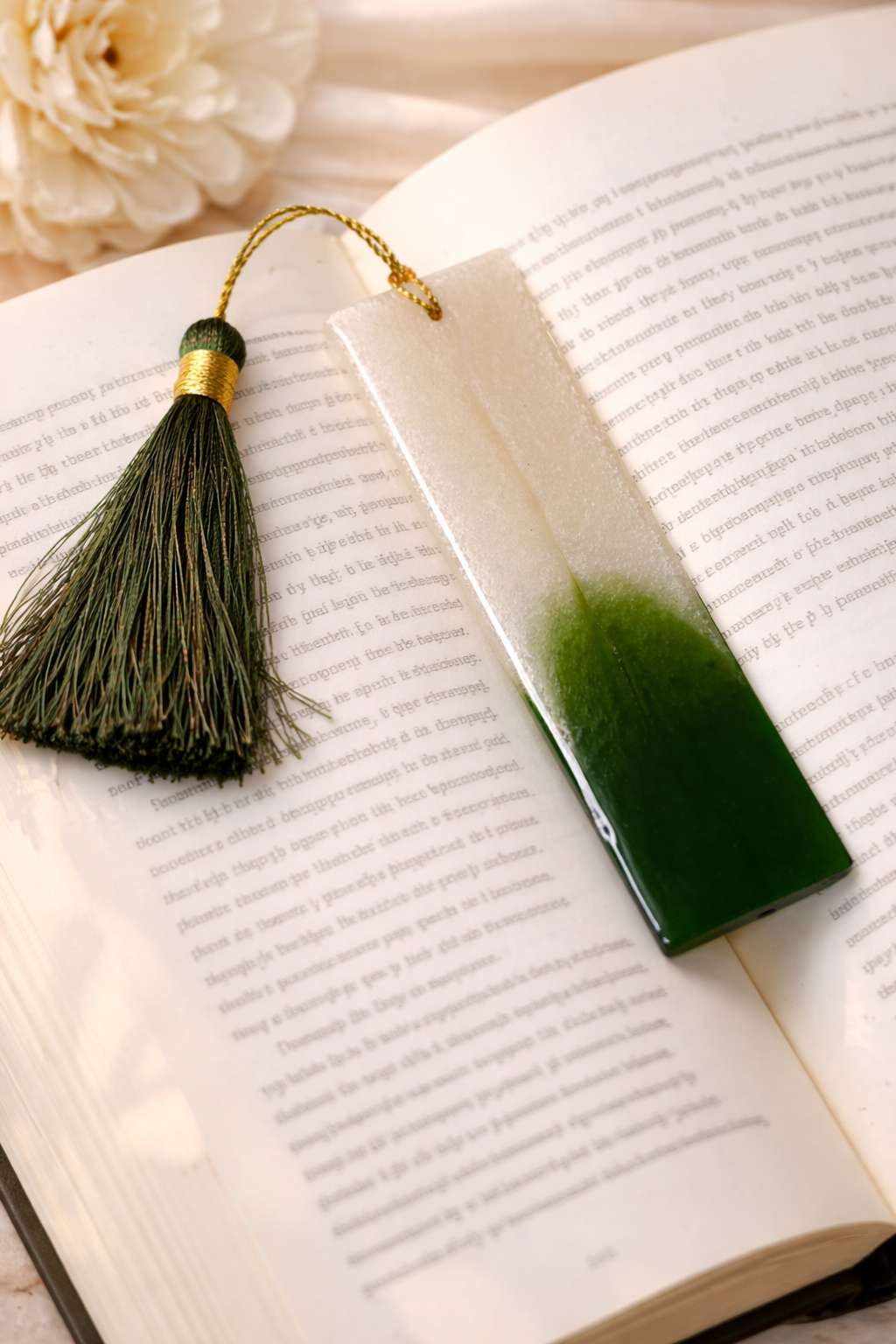 Luxury Handcrafted Resin Bookmark