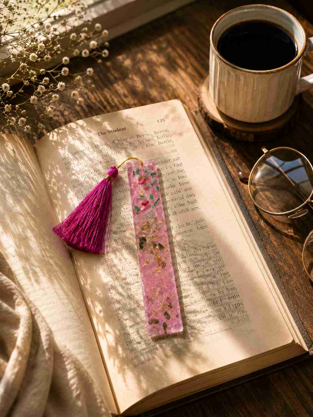 Luxury Handcrafted Resin Bookmark
